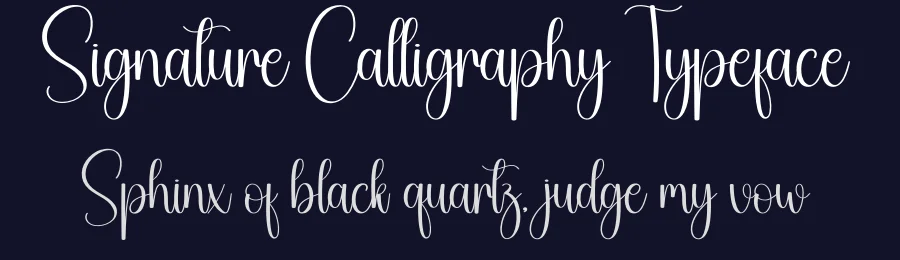 Signature Calligraphy Typeface by creativeletter — Script Handwritten Font — thumbnail 2