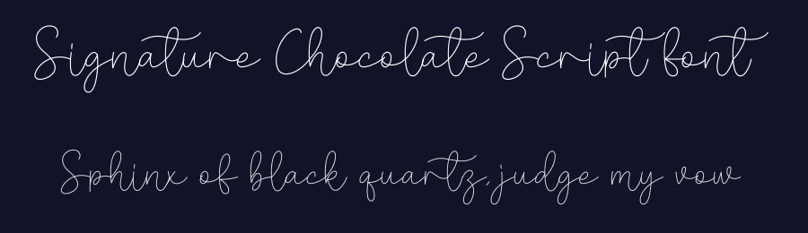 Signature Chocolate Script Font by creativeletter — Script Handwritten Font — thumbnail 2