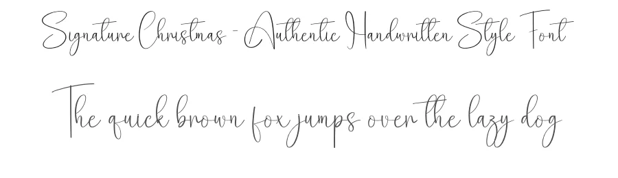 Signature Christmas – Authentic Handwritten Style Font by creativeletter — Script Handwritten Font