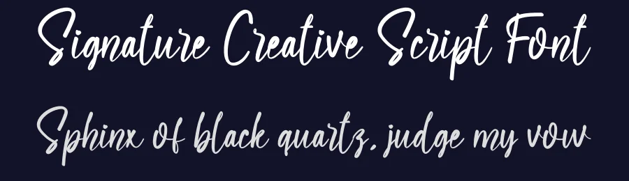 Signature Creative Script Font by creativeletter — Script Handwritten Font — thumbnail 2