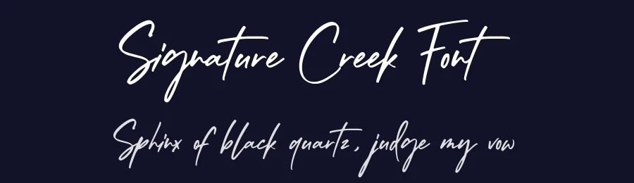 Signature Creek Font by balpirick — Script Handwritten Font — thumbnail 2