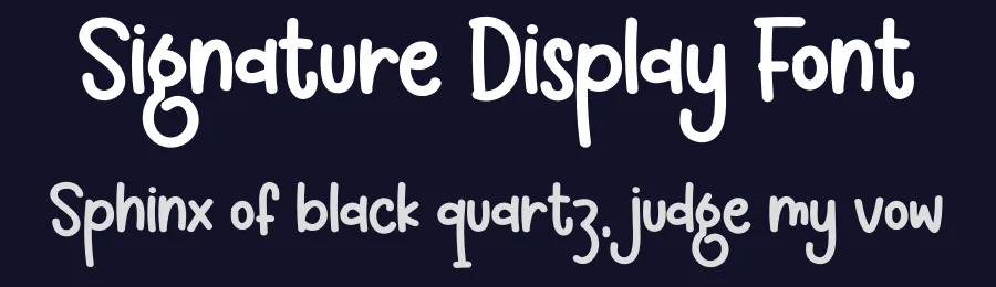 Signature Display Font by Store_07 — Display Font — thumbnail 2