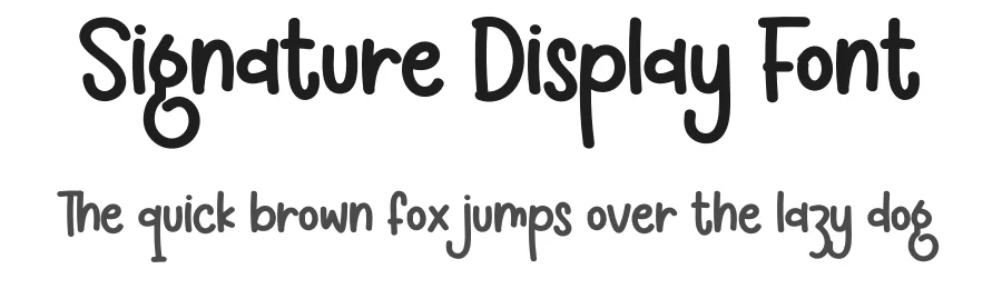 Signature Display Font by Store_07 — Display Font