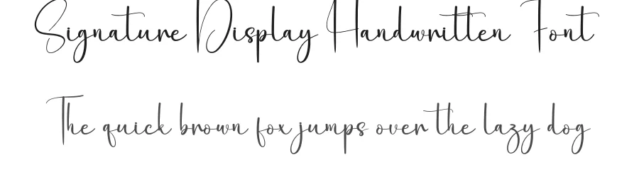 Signature Display Handwritten Font by andikastudio — Script Handwritten Font