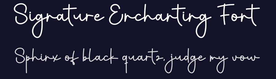 Signature Enchanting Font by creativeletter — Script Handwritten Font — thumbnail 2