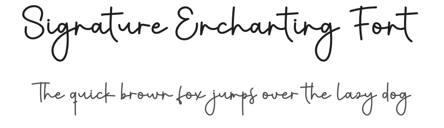 Signature Enchanting Font by creativeletter — Script Handwritten Font