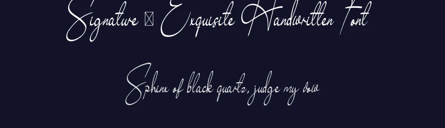 Signature – Exquisite Handwritten Font by andikastudio — Script Handwritten Font — thumbnail 2