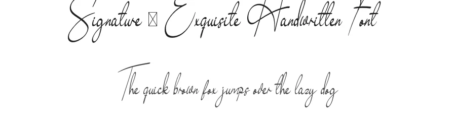 Signature – Exquisite Handwritten Font by andikastudio — Script Handwritten Font