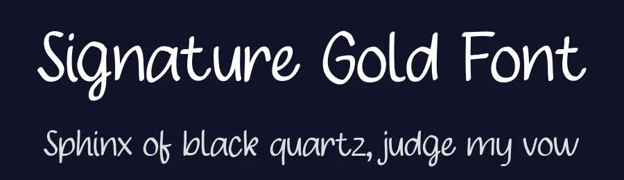 Signature Gold Font by Studio Hello Good — Script Handwritten Font — thumbnail 2