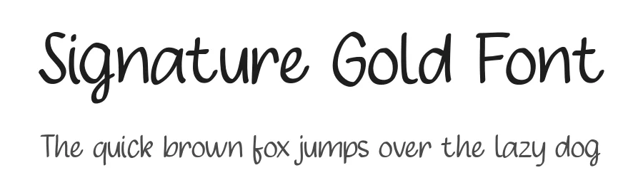 Signature Gold Font by Studio Hello Good — Script Handwritten Font