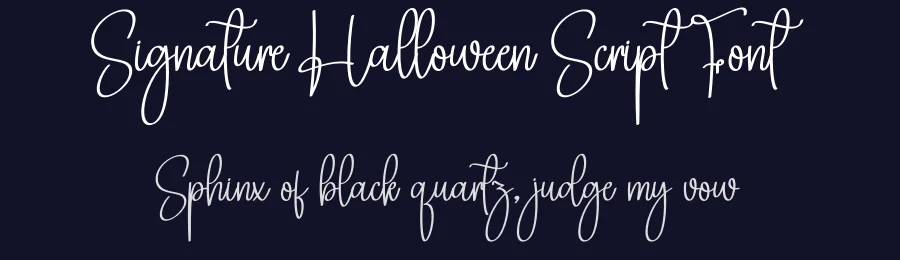 Signature Halloween Script Font by creativeletter — Script Handwritten Font — thumbnail 2