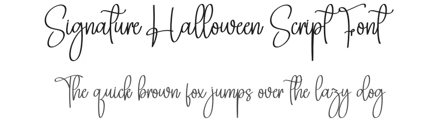 Signature Halloween Script Font by creativeletter — Script Handwritten Font