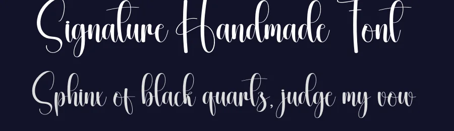 Signature Handmade Font by creativeletter — Script Handwritten Font — thumbnail 2
