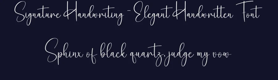Signature Handwriting – Elegant Handwritten Font by creativeletter — Script Handwritten Font — thumbnail 2
