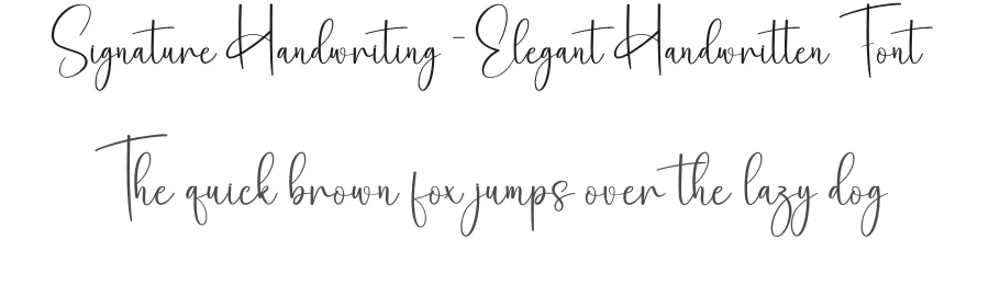 Signature Handwriting – Elegant Handwritten Font by creativeletter — Script Handwritten Font