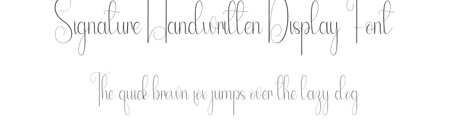Signature Handwritten Display Font by andikastudio — Script Handwritten Font
