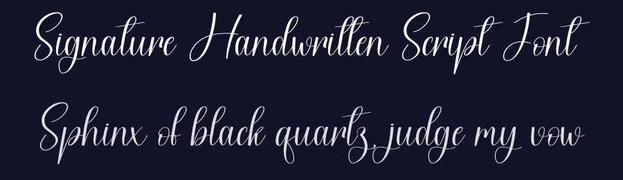 Signature Handwritten Script Font by creativeletter — Script Handwritten Font — thumbnail 2