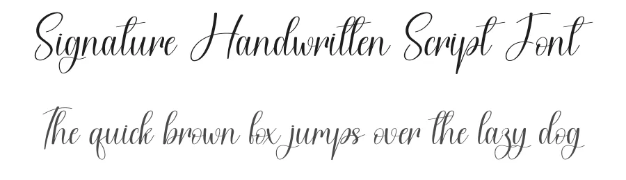 Signature Handwritten Script Font by creativeletter — Script Handwritten Font