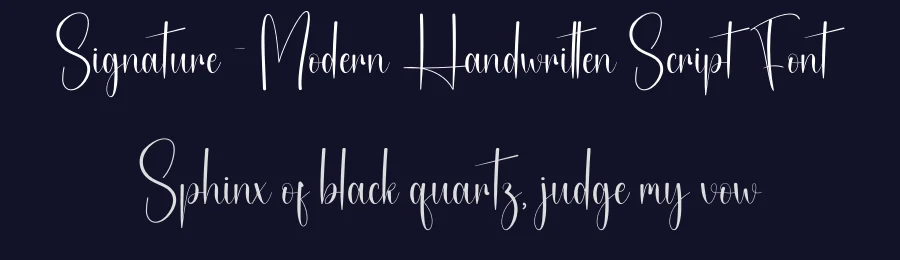 Signature – Modern Handwritten Script Font by creativeletter — Script Handwritten Font — thumbnail 2