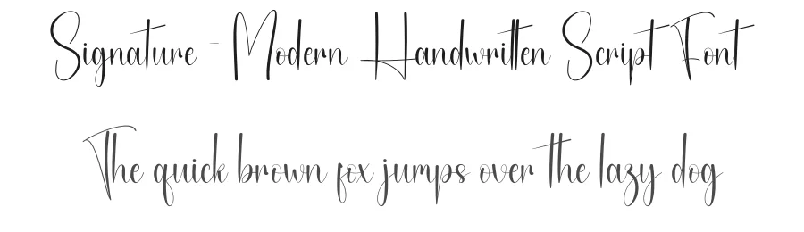 Signature – Modern Handwritten Script Font by creativeletter — Script Handwritten Font