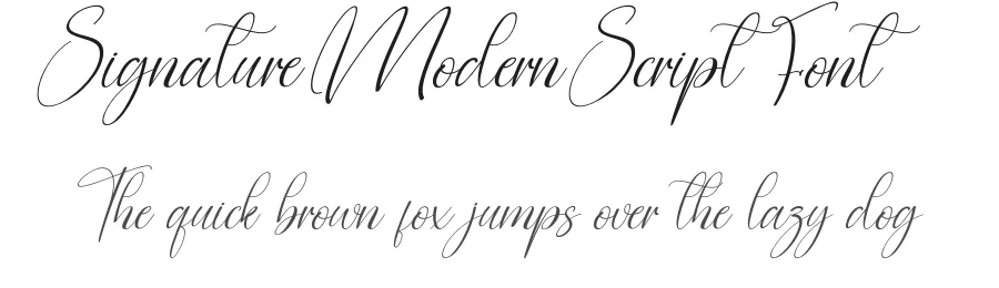 Signature Modern Script Font by creativeletter — Script Handwritten Font