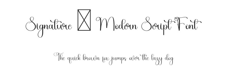 Signature – Modern Script Font by freshtypeink — Script Handwritten Font