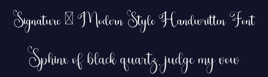 Signature – Modern Style Handwritten Font by freshtypeink — Script Handwritten Font — thumbnail 2