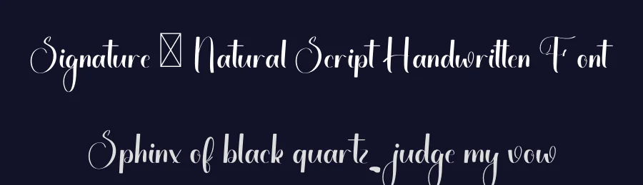 Signature – Natural Script Handwritten Font by freshtypeink — Script Handwritten Font — thumbnail 2