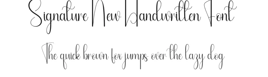 Signature New Handwritten Font by andikastudio — Script Handwritten Font