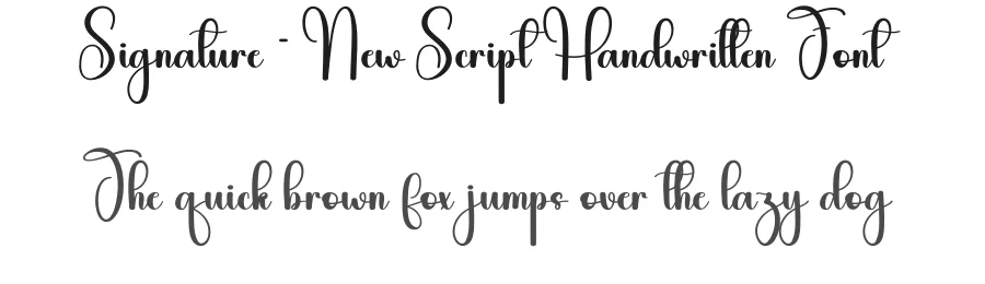 Signature – New Script Handwritten Font by andikastudio — Script Handwritten Font