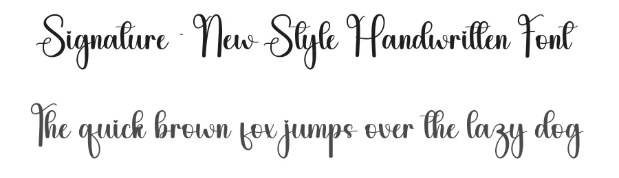 Signature – New Style Handwritten Font by andikastudio — Script Handwritten Font