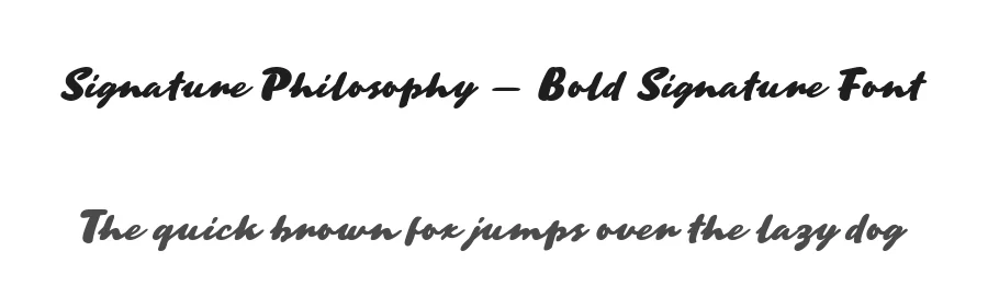 Signature Philosophy – Bold Signature Font by Fikryal Studio — Script Handwritten Font
