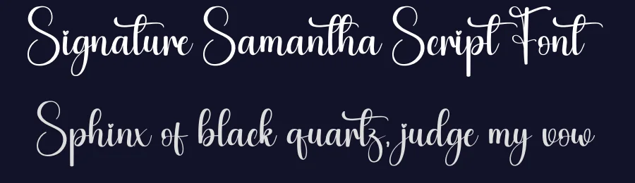 Signature Samantha Script Font by creativeletter — Script Handwritten Font — thumbnail 2