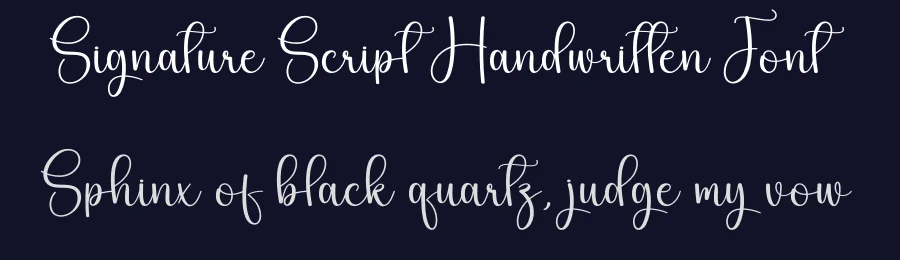 Signature Script Handwritten Font by creativeletter — Script Handwritten Font — thumbnail 2