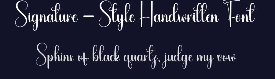 Signature – Style Handwritten Font by andikastudio — Script Handwritten Font — thumbnail 2