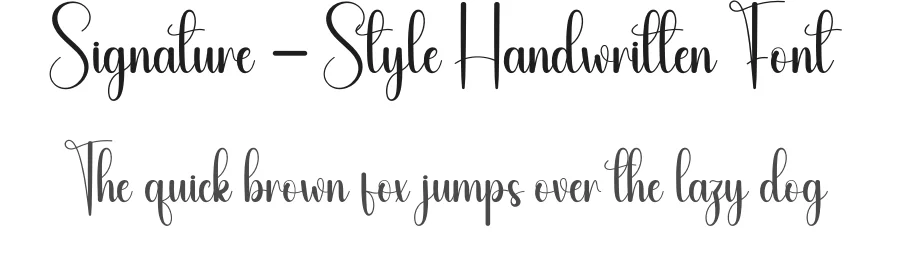 Signature – Style Handwritten Font by andikastudio — Script Handwritten Font