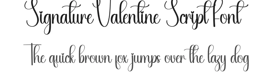 Signature Valentine Script Font by creativeletter — Script Handwritten Font