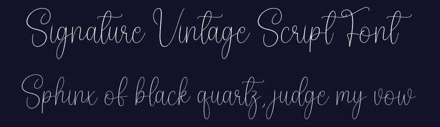 Signature Vintage Script Font by creativeletter — Script Handwritten Font — thumbnail 2