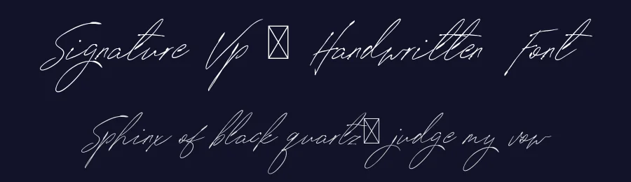 Signature Vp – Handwritten Font by vp_creative_shop — Script Handwritten Font — thumbnail 2