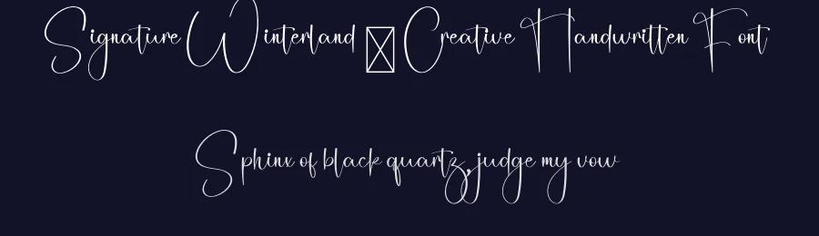 Signature Winterland – Creative Handwritten Font by freshtypeink — Script Handwritten Font — thumbnail 2
