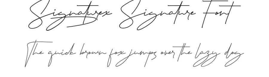 Signaturex Signature Font by nihstudio — Script Handwritten Font