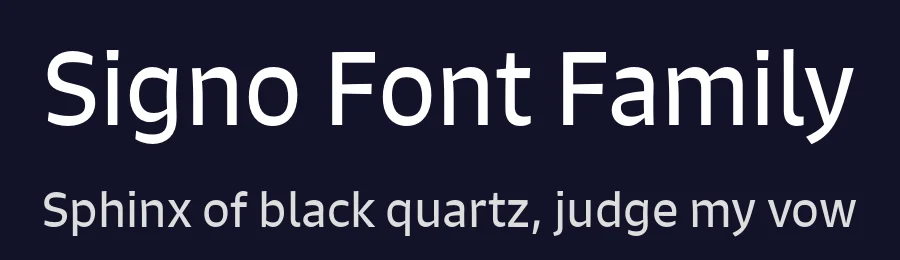 Signo Font Family by Rui Abreu — Sans Serif Font — thumbnail 2