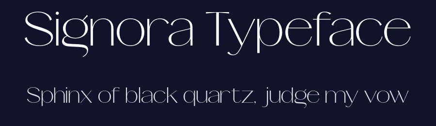 Signora Typeface by Glowtype — Sans Serif Font — thumbnail 2
