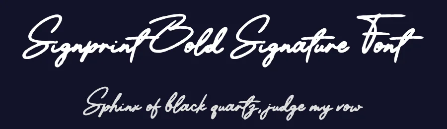 Signprint Bold Signature Font by PutraCetol Studio — Script Handwritten Font — thumbnail 2
