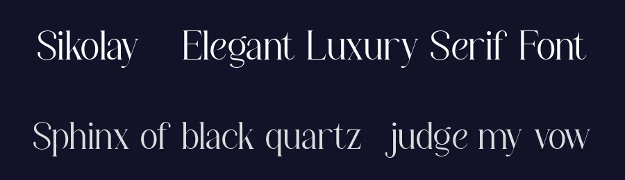 Sikolay – Elegant Luxury Serif Font by FlawlessAndCo — Decorative Font — thumbnail 2