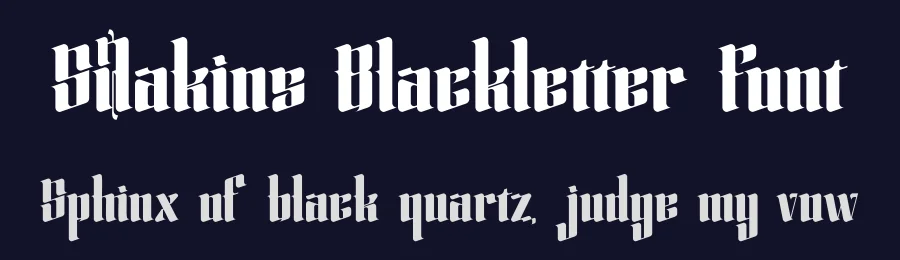 Silakins Blackletter Font by timelesstype.co — Blackletter Font — thumbnail 2
