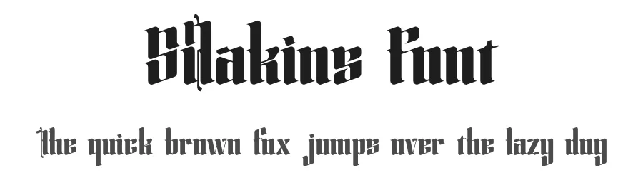Silakins Font by timelesstype.co — Blackletter Font
