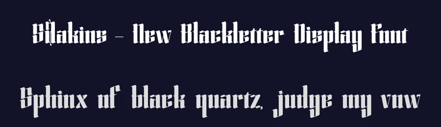 Silakins – New Blackletter Display Font by timelesstype.co — Blackletter Font — thumbnail 2