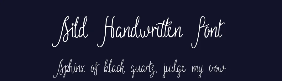 Sild Handwritten Font by edricstudio — Script Handwritten Font — thumbnail 2