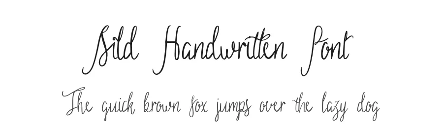 Sild Handwritten Font by edricstudio — Script Handwritten Font